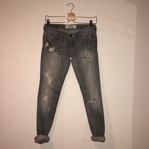 Hollister Gray Ripped Jeans